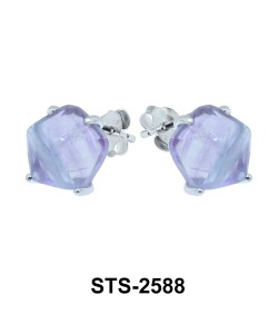 Fluorescent Stone Stud Earring STS-2588
