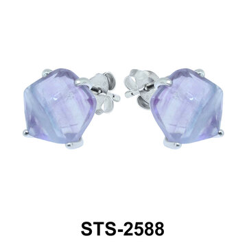 Fluorescent Stone Stud Earring STS-2588