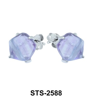 Fluorescent Stone Stud Earring STS-2588