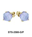 Fluorescent Stone Stud Earring STS-2588