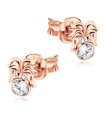 Stone Set Insect Shaped Silver Studs Earrings STS-265