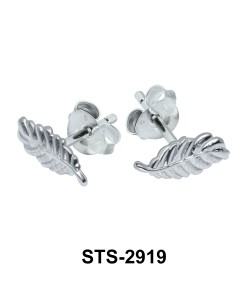 Leaf Shaped Stud Earring STS-2919