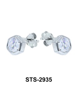 CZ Stone Stud Earring STS-2935