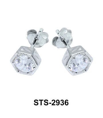 CZ Stone Stud Earring STS-2936