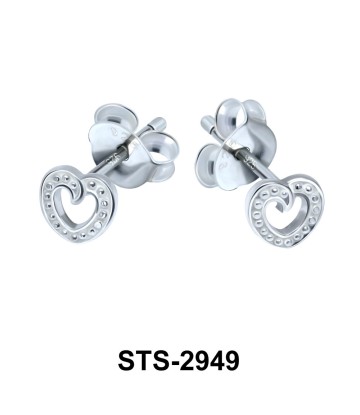 Heart Shaped Stud Earring STS-2949