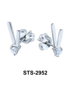 CZ Stone Stud Earring STS-2952