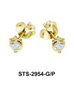 CZ Stone Stud Earring STS-2954