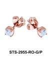 CZ Stone Stud Earring STS-2955