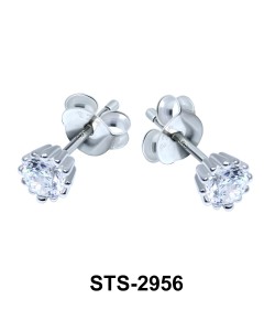 CZ Stone Stud Earring STS-2956