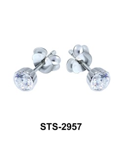 CZ Stone Stud Earring STS-2957