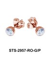 CZ Stone Stud Earring STS-2957