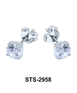 CZ Stone Stud Earring STS-2958