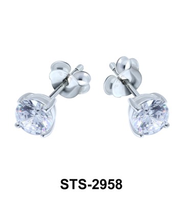 CZ Stone Stud Earring STS-2958