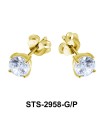 CZ Stone Stud Earring STS-2958