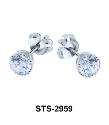 CZ Stone Stud Earring STS-2959