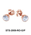 CZ Stone Stud Earring STS-2959