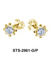 CZ Stone Stud Earring STS-2961