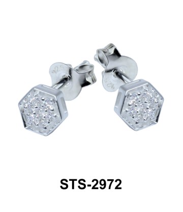 CZ Stones Stud Earring STS-2972