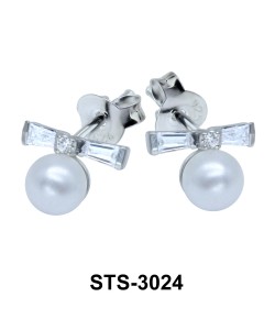 CZ Stones Stud Earring STS-3024