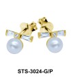 CZ Stones Stud Earring STS-3024