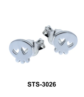 Stud Earring Skull Shape STS-3026