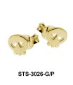 Stud Earring Skull Shape STS-3026