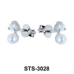 CZ Stones Stud Earring STS-3028