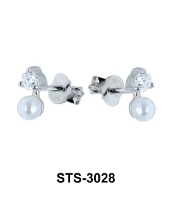 CZ Stones Stud Earring STS-3028