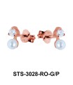 CZ Stones Stud Earring STS-3028