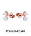 CZ Stones Stud Earring STS-3028