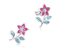 Wild Flowers Silver Stud Earring STS-3470