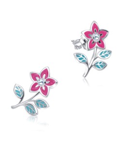 Wild Flowers Silver Stud Earring STS-3470