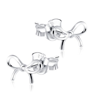 Tied Ribbon Shaped Stud Earrings STS-364