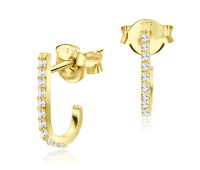 Gold Plated Silver Stud Earring STS-3823-GP