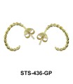 Stud Earring Twist Hook STS-436