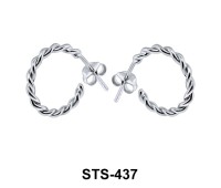Stud Earring Sprial Hook STS-437