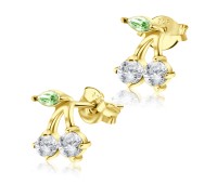 Gold Plated Silver Stud Earring STS-465-GP