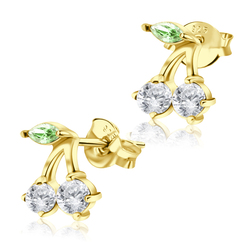 Gold Plated Silver Stud Earring STS-465-GP