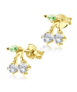 Gold Plated Silver Stud Earring STS-465-GP