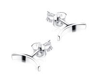 Curve Shaped Stud Earrings STS-472