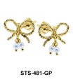 Stud Earring Rope Bow STS-481
