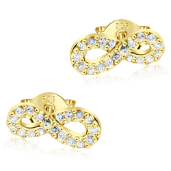 Gold Plated Silver Stud Earring STS-483-GP