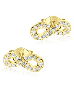 Gold Plated Silver Stud Earring STS-483-GP