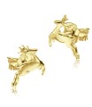 Reindeer Shape With Silver Stud Earrings STS-5515