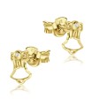 Jingle bell With CZ Silver Stud Earrings STS-5516