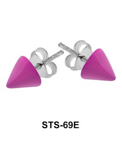 Pointed Silver Studs Earring STS-69E