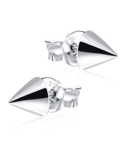 Pointed Silver Studs Earring STS-69