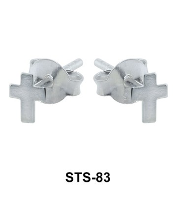 Cross Silver Studs Earring STS-83