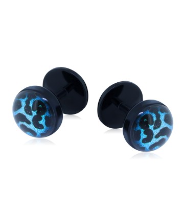 Blue Cheetah UV Fake Plug FKPLPIBK-006-BL