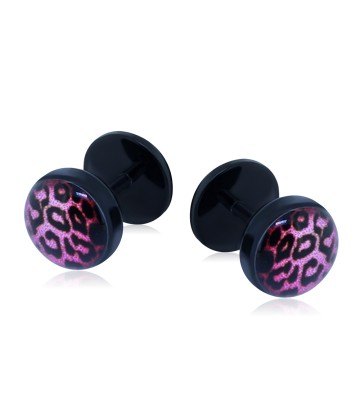 Pink Cheetah UV Fake Plug FKPLPIBK-006-PI